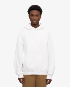 Sudadera con capucha oversize de algodón orgánico – Blanco óptico