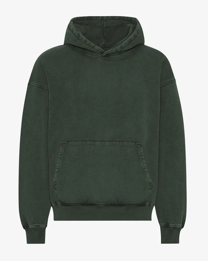 Sudadera con capucha oversize de algodón orgánico - Bosque de medianoche