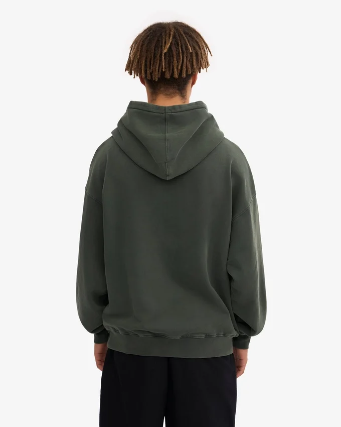 Sudadera con capucha oversize de algodón orgánico - Bosque de medianoche