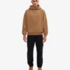 Sudadera con capucha oversize de algodón orgánico - Camello del Sáhara