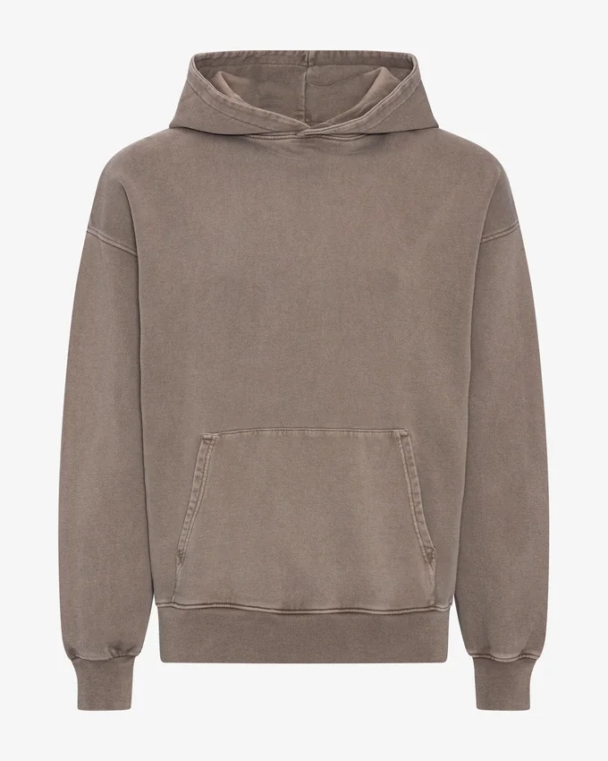 Sudadera con capucha oversize de algodón orgánico - Caqui descolorido