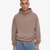 Sudadera con capucha oversize de algodón orgánico - Caqui descolorido