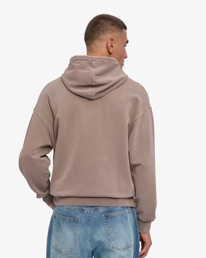 Sudadera con capucha oversize de algodón orgánico - Caqui descolorido