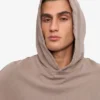 Sudadera con capucha oversize de algodón orgánico - Caqui descolorido