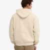 Sudadera con capucha oversize de algodón orgánico con cremallera - Blanco marfil