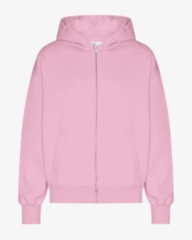 Sudadera con capucha oversize de algodón orgánico con cremallera - Flor de cerezo