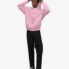 Sudadera con capucha oversize de algodón orgánico con cremallera - Flor de cerezo