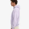 Sudadera con capucha oversize de algodón orgánico con cremallera - Lavanda suave