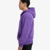 Sudadera con capucha oversize de algodón orgánico con cremallera - Violeta ultra