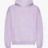 Sudadera con capucha oversize de algodón orgánico - Lavanda suave