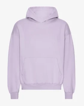 Sudadera con capucha oversize de algodón orgánico - Lavanda suave