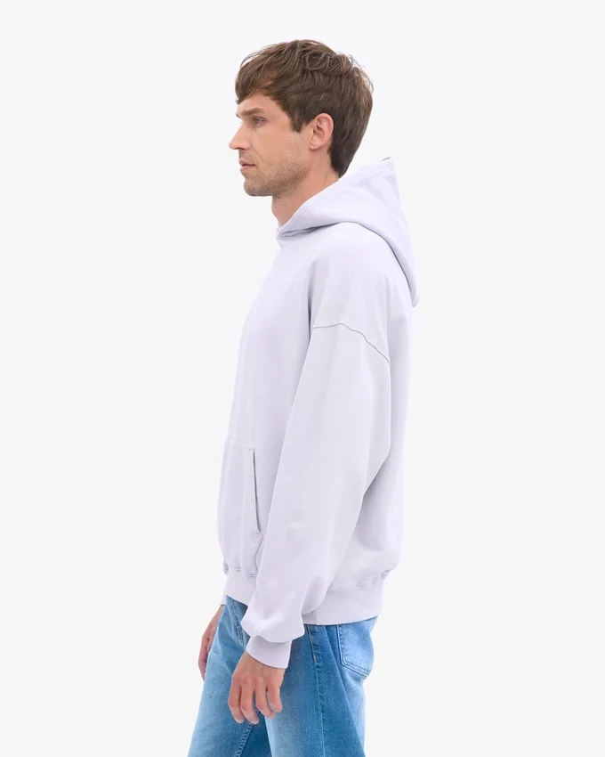 Sudadera con capucha oversize de algodón orgánico - Lavanda suave