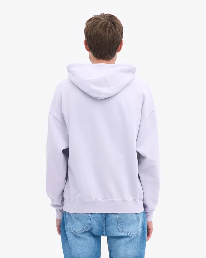 Sudadera con capucha oversize de algodón orgánico - Lavanda suave