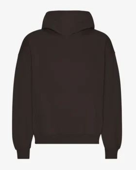 Sudadera con capucha oversize de algodón orgánico - Marrón café