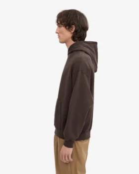 Sudadera con capucha oversize de algodón orgánico – Marrón café