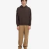 Sudadera con capucha oversize de algodón orgánico - Marrón café