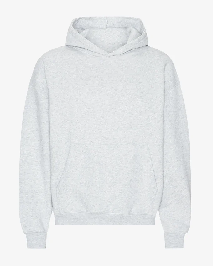 Sudadera con capucha oversize de algodón orgánico - Mezcla de colores nieve