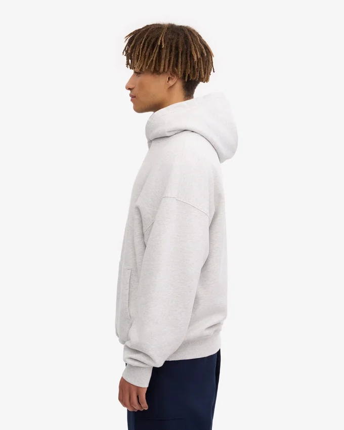Sudadera con capucha oversize de algodón orgánico - Mezcla de colores nieve