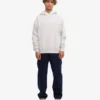 Sudadera con capucha oversize de algodón orgánico - Mezcla de colores nieve