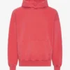 Sudadera con capucha oversize de algodón orgánico - Rojo descolorido
