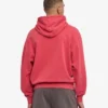 Sudadera con capucha oversize de algodón orgánico - Rojo descolorido