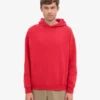 Sudadera con capucha oversize de algodón orgánico - Rojo escarlata