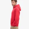 Sudadera con capucha oversize de algodón orgánico - Rojo escarlata