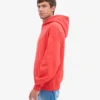 Sudadera con capucha oversize de algodón orgánico - Rojo mandarina