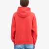 Sudadera con capucha oversize de algodón orgánico - Rojo mandarina