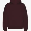 Sudadera con capucha oversize de algodón orgánico - Rojo sangre