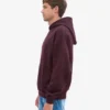 Sudadera con capucha oversize de algodón orgánico - Rojo sangre