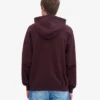 Sudadera con capucha oversize de algodón orgánico - Rojo sangre
