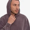 Sudadera con capucha oversize de algodón orgánico - Uva descolorida