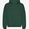Sudadera con capucha oversize de algodón orgánico - Verde esmeralda