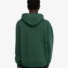 Sudadera con capucha oversize de algodón orgánico - Verde esmeralda