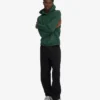 Sudadera con capucha oversize de algodón orgánico - Verde esmeralda