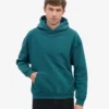Sudadera con capucha oversize de algodón orgánico - Verde océano