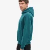 Sudadera con capucha oversize de algodón orgánico - Verde océano