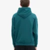 Sudadera con capucha oversize de algodón orgánico - Verde océano