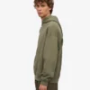 Sudadera con capucha oversize de algodón orgánico - Verde oliva apagado
