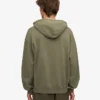 Sudadera con capucha oversize de algodón orgánico - Verde oliva apagado