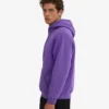 Sudadera con capucha oversize de algodón orgánico - Violeta ultra