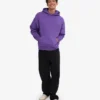 Sudadera con capucha oversize de algodón orgánico - Violeta ultra