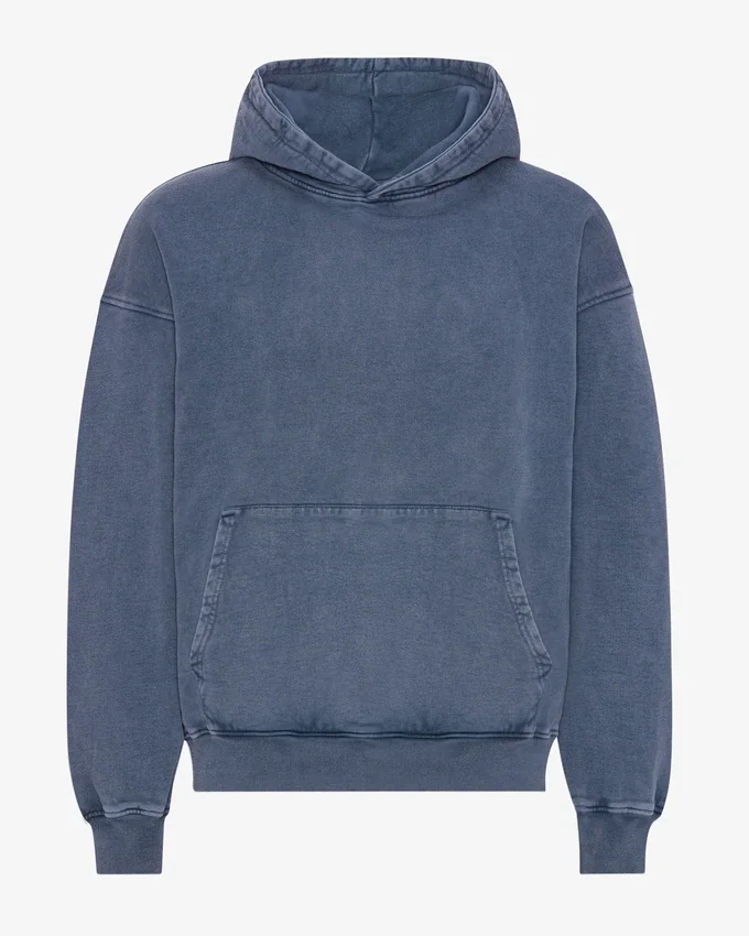 Sudadera con capucha oversize orgánica - Azul Neptuno