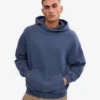 Sudadera con capucha oversize orgánica - Azul Neptuno