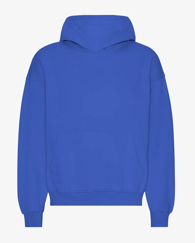 Sudadera con capucha oversize orgánica - Azul zafiro
