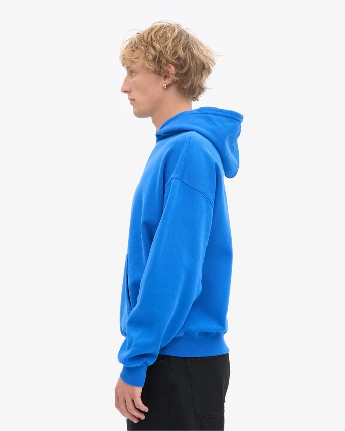 Sudadera con capucha oversize orgánica - Azul zafiro