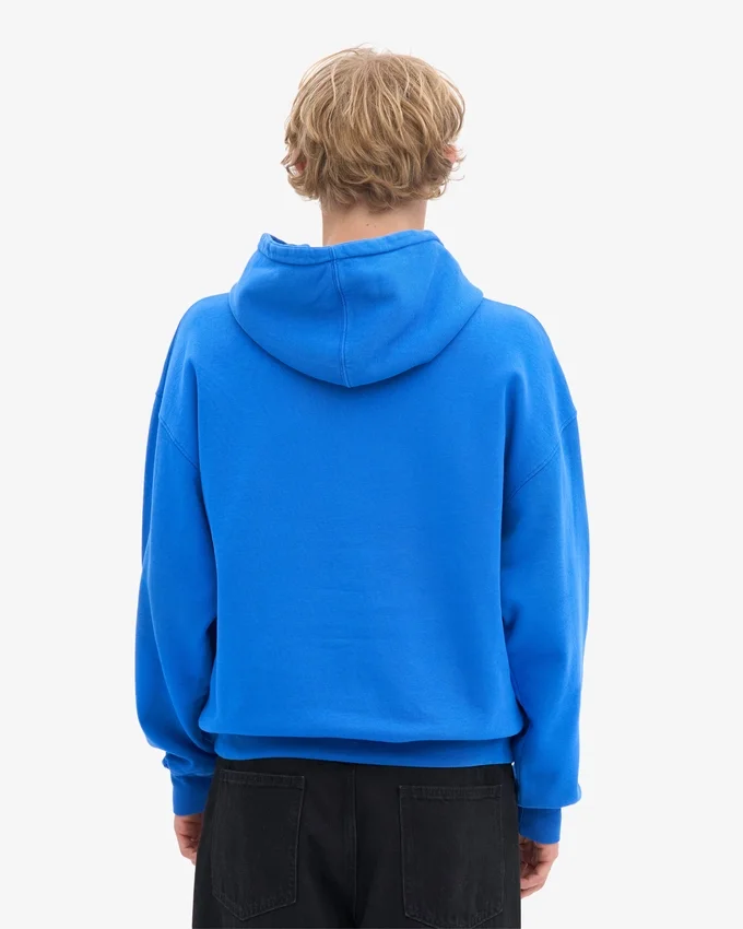 Sudadera con capucha oversize orgánica - Azul zafiro