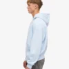 Sudadera con capucha oversize orgánica con cremallera - Azul polar