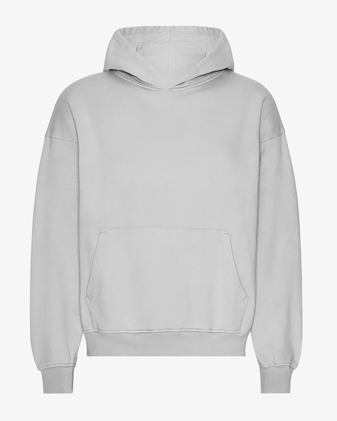 Sudadera con capucha oversize orgánica - Gris descolorido